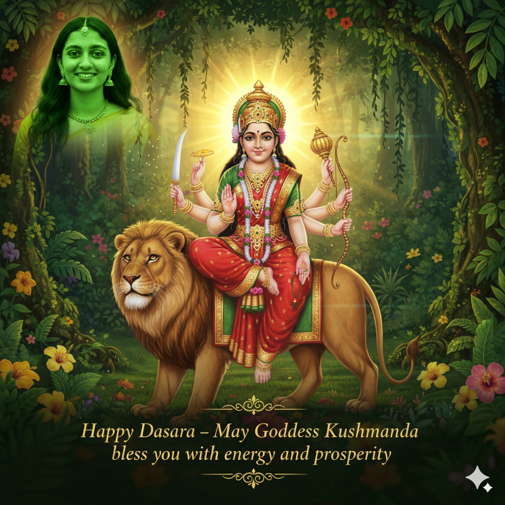Goddess Kushmanda AI Photo Transformation