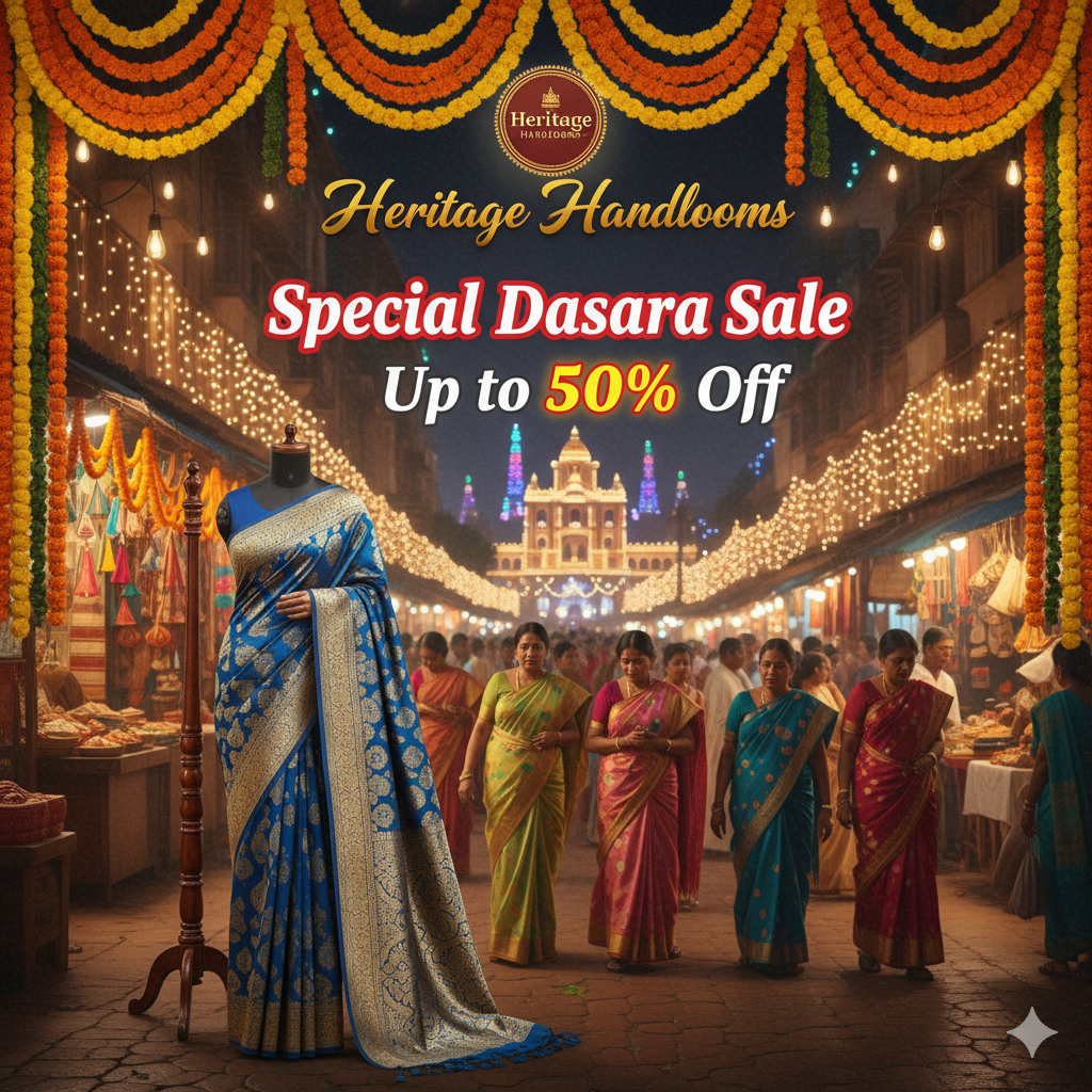 AI Generated Retail Poster Mockup for Dasara 2025