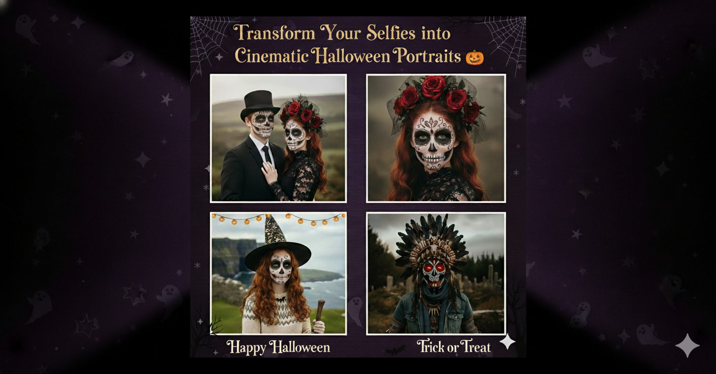 Featured image for Create Halloween AI Images & Portraits 🎃 | FotoShare AI