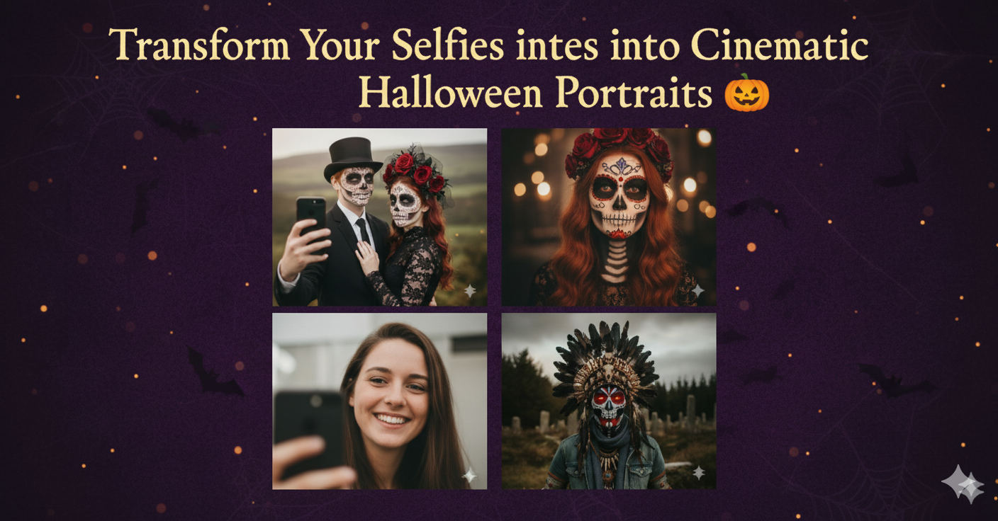 Transform Your Selfies into Cinematic Halloween Portraits 🎃