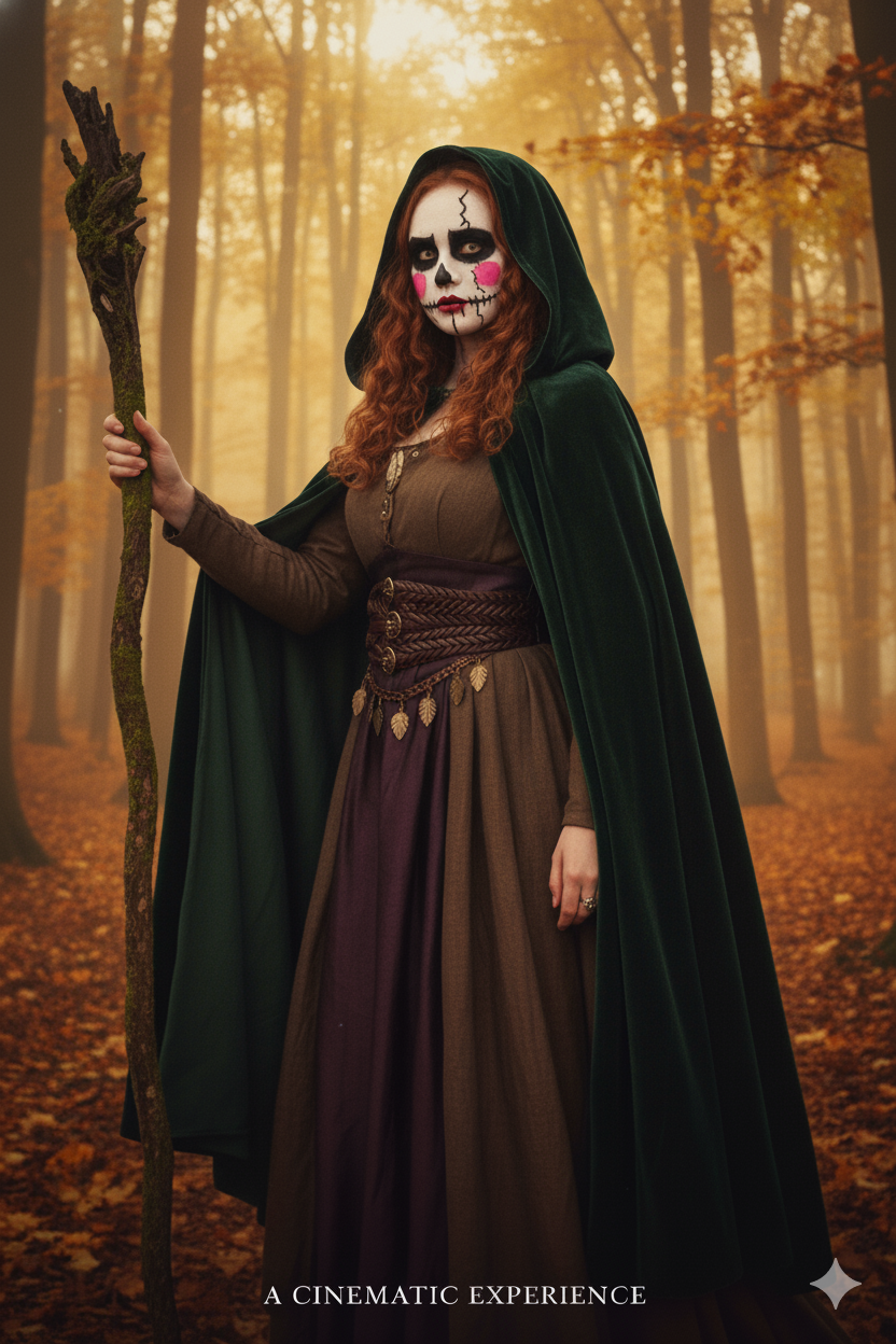 autumn forest ai halloween image