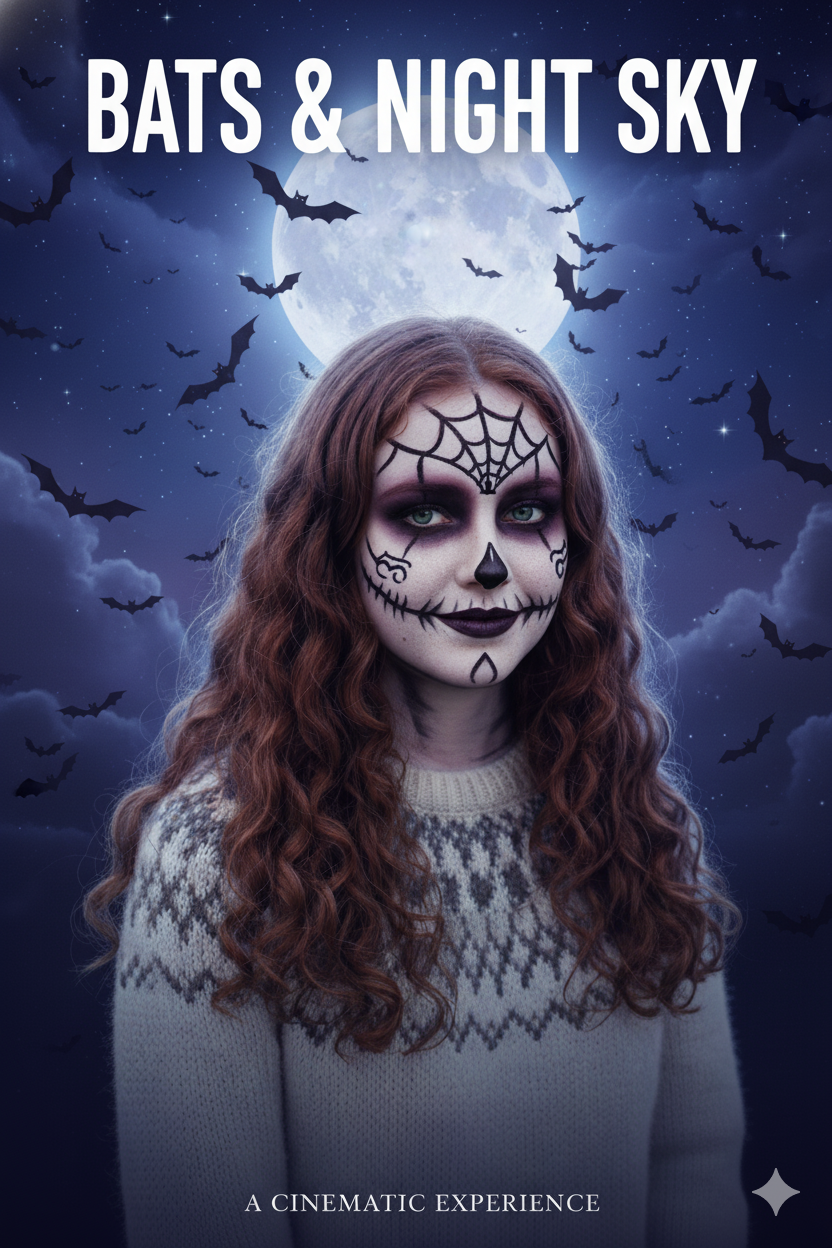 bats night ai halloween image