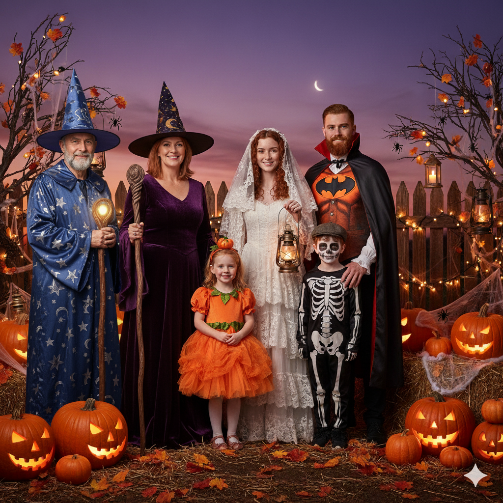 Family Halloween Portrait