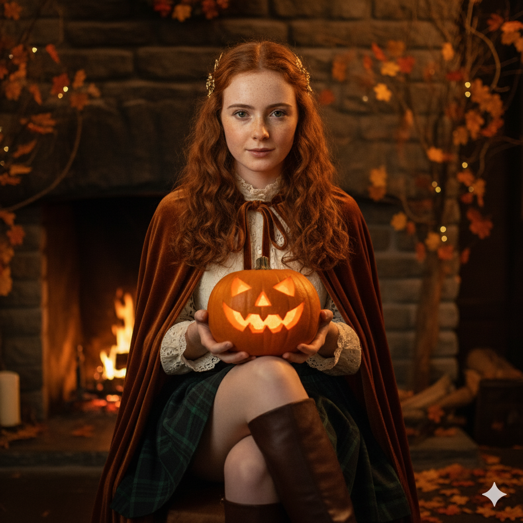 Pumpkin Glow Portrait